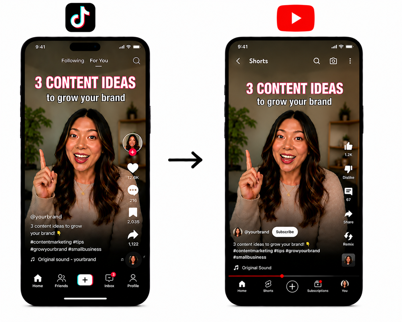 TikTok to YouTube auto-posting